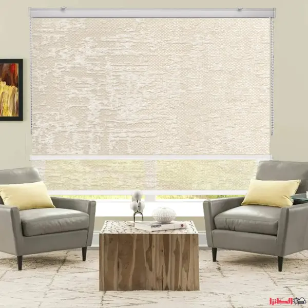 پرده دابل شید طرح موزائیکی