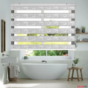 پرده زبرا پلیسه ای طرح دولاین فرفوژه ای