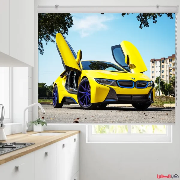 پرده چاپی طرح ماشین اسپرت BMW